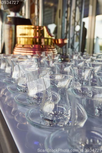 Image of Waiter serving champagne on a tray