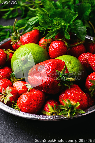 Image of Strawberry and lime