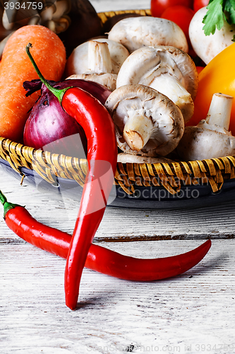 Image of Seasonal summer vegetables