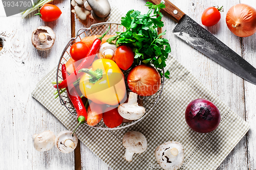Image of Seasonal summer vegetables