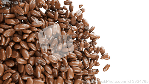 Image of roasted coffee beans isolated 