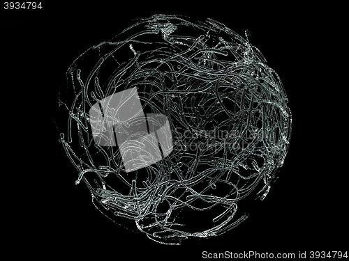 Image of Dark liquid drops formation isolated