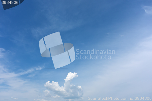 Image of blue sky background