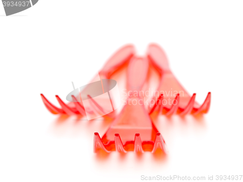 Image of Red Plastic Forks