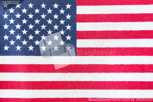 Image of close up of american flag