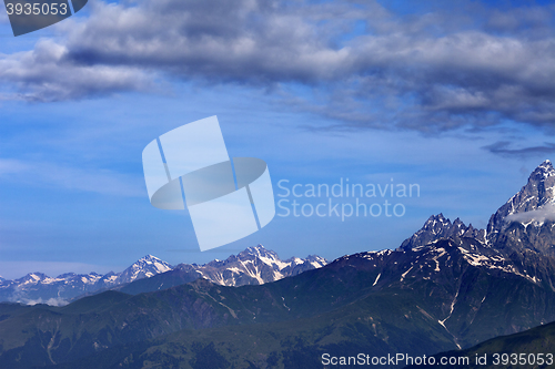 Image of Summer mountains in nice day