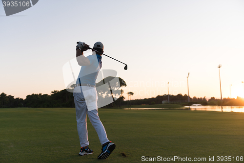 Image of golfer hitting long shot