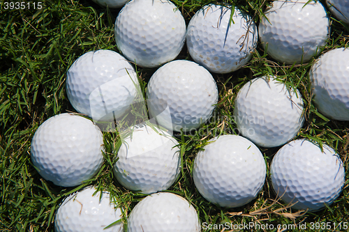 Image of golf balls background