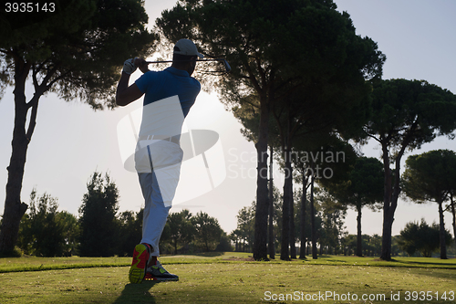 Image of golf player hitting shot