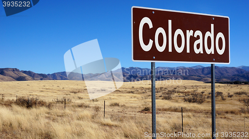 Image of Colorado brown road sign