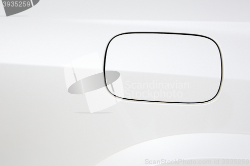 Image of Close up of a petrol cap cover