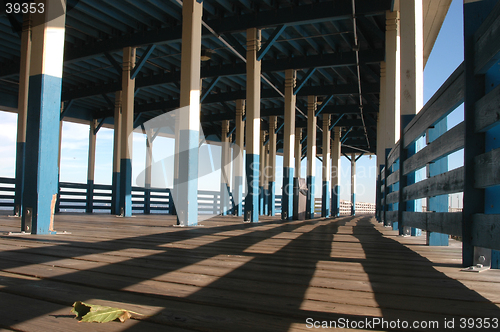 Image of pier with colors