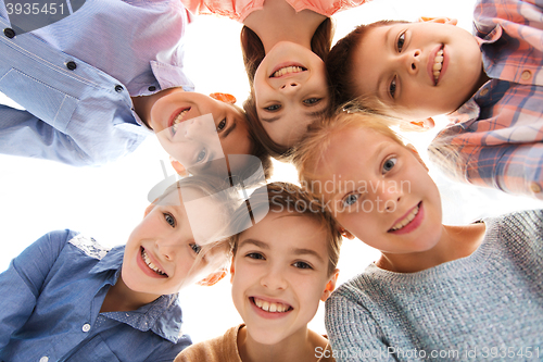 Image of happy smiling children faces