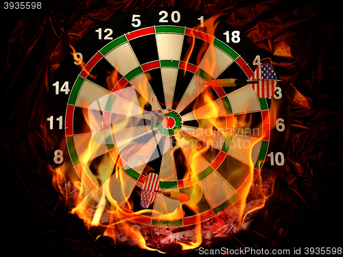 Image of Darts In Flame