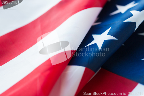 Image of close up of american flag