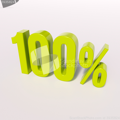 Image of Percentage sign, 100 percent