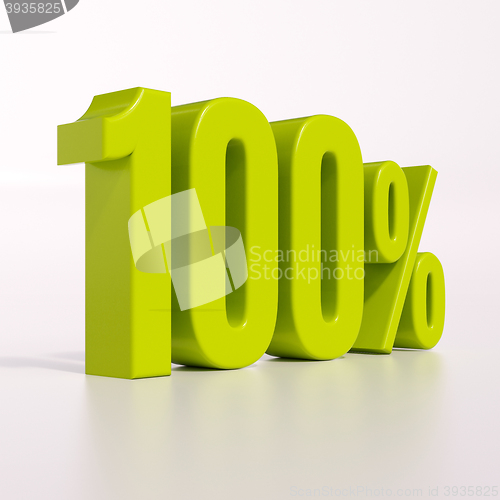 Image of Percentage sign, 100 percent