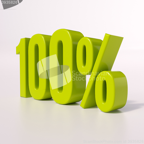 Image of Percentage sign, 100 percent