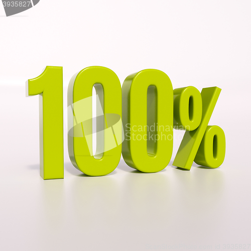 Image of Percentage sign, 100 percent