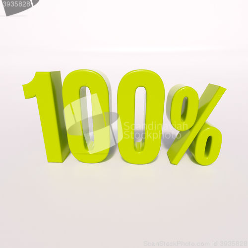 Image of Percentage sign, 100 percent