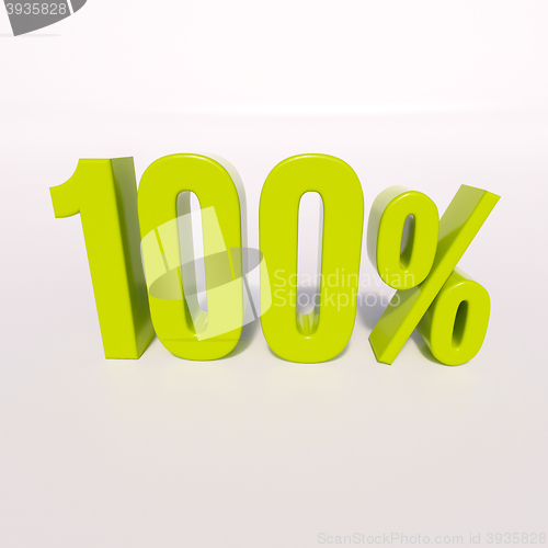 Image of Percentage sign, 100 percent