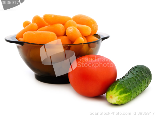 Image of Carrot, Cucumber And Tomato