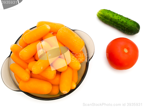 Image of Carrot, Cucumber And Tomato