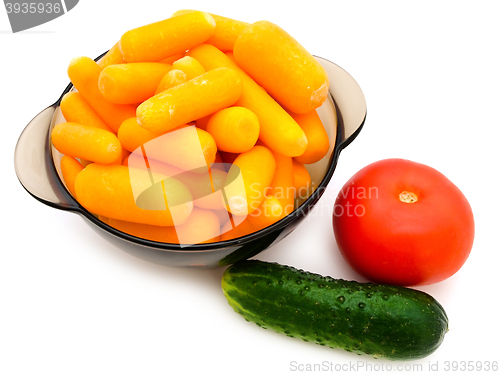 Image of Carrot, Cucumber And Tomato