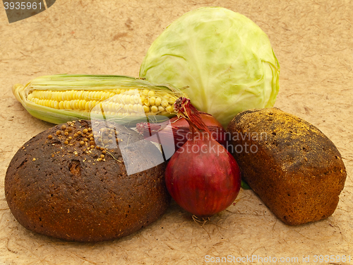 Image of Vegetables And Bread