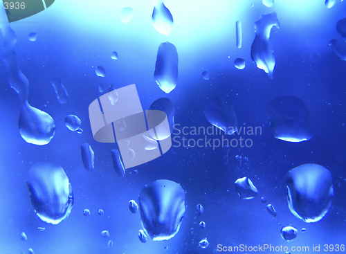 Image of Droplets in Blue