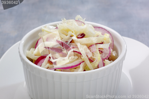 Image of Cabbage and red onion salad