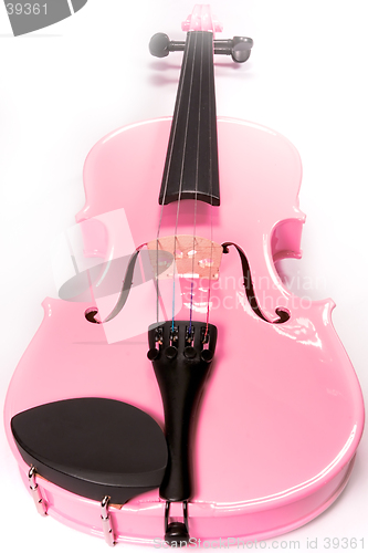Image of Full Pink Violin Isolated