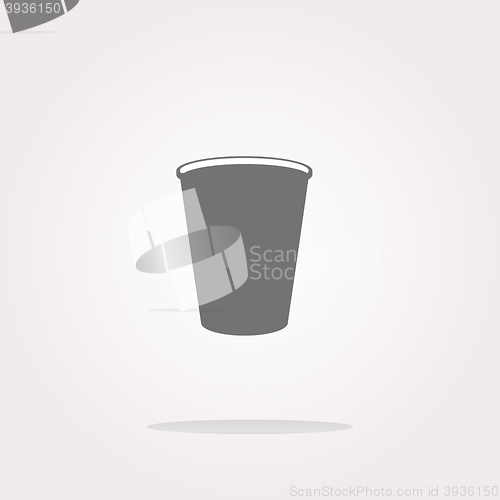 Image of vector Coffee cup icon web button