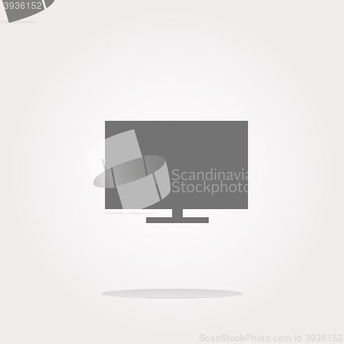 Image of vector tv web button icon