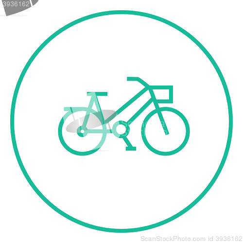 Image of Bicycle line icon.