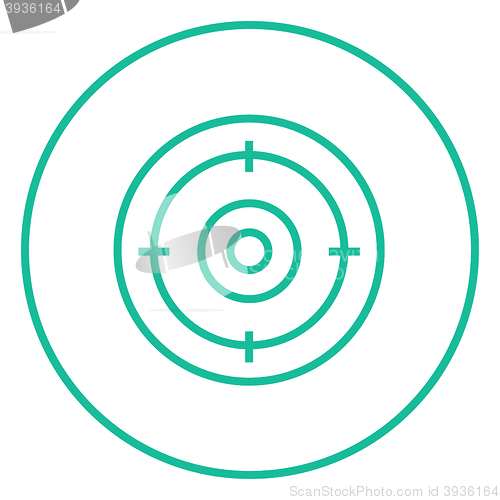 Image of Target board line icon.