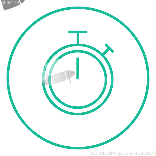 Image of Stopwatch line icon.