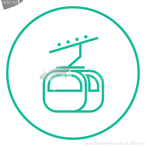 Image of Funicular line icon.