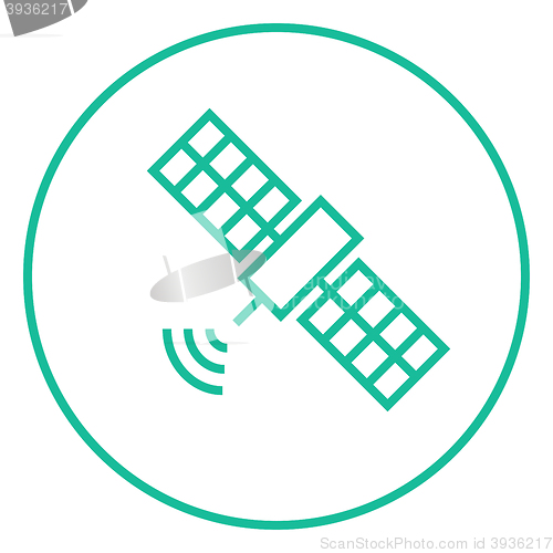 Image of Satellite line icon.