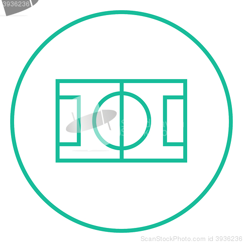 Image of Stadium layout line icon.