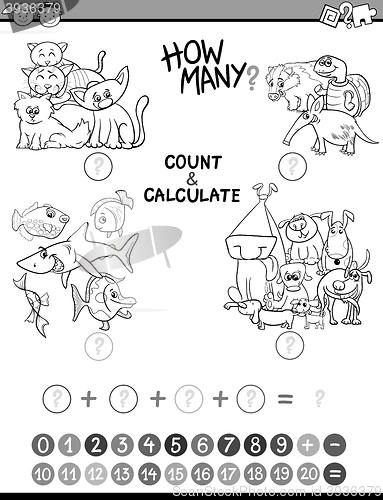 Image of math avtivity coloring book