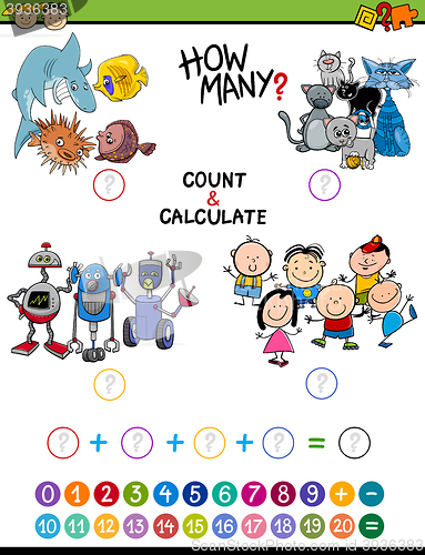 Image of math activity for children