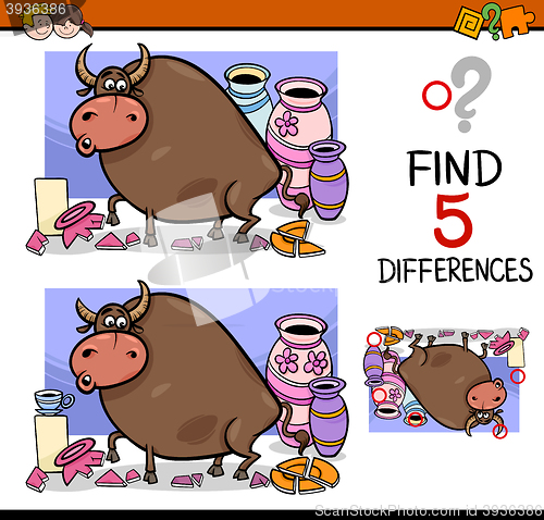 Image of differences activity for kids