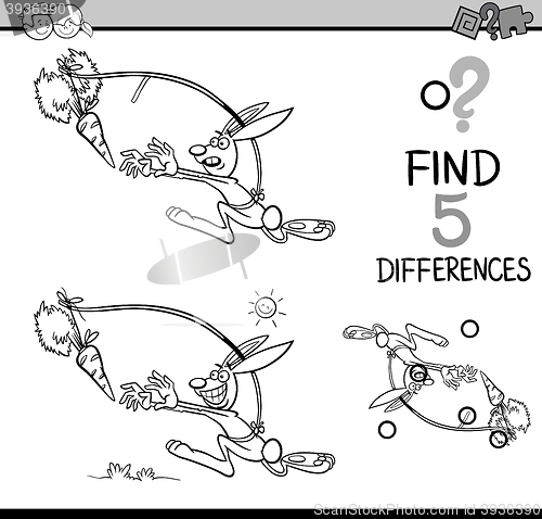 Image of differences activity coloring book