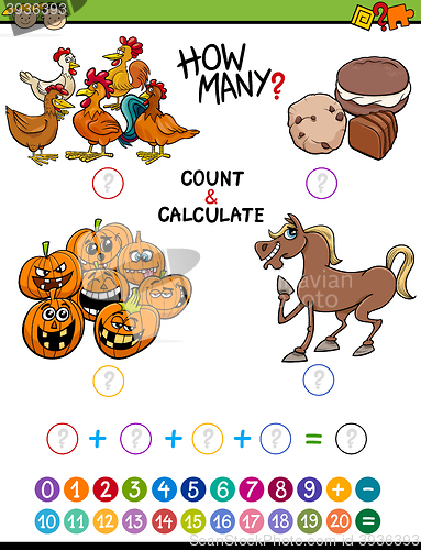 Image of preschool math educational activity