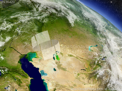 Image of Kazakhstan from space