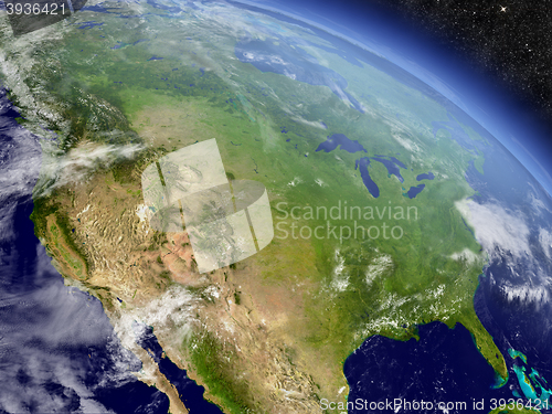 Image of USA from space