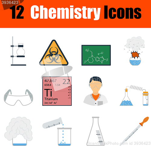 Image of Chemistry icon set