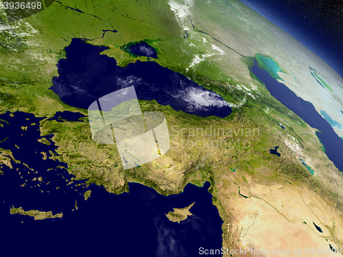 Image of Turkey from space