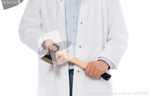 Image of Evil medic holding a small axe